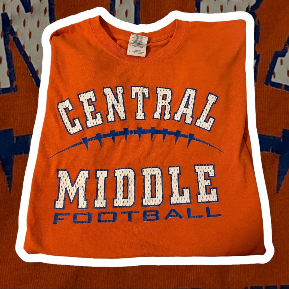 Central middle football tshirt
